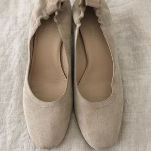 Everlane Day Heels in Natural Suede 9.5